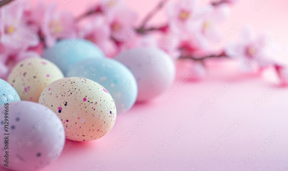 colorful coloured easter eggs are shown on a pink background colorful coloured easter eggs are shown on a pink background