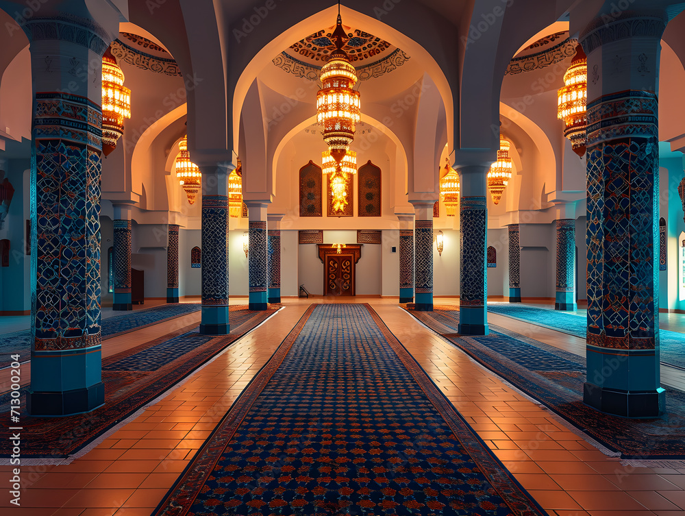 High Dynamic Range Film Capture of a Mosque in Ramadan Night using Panoramic Lens