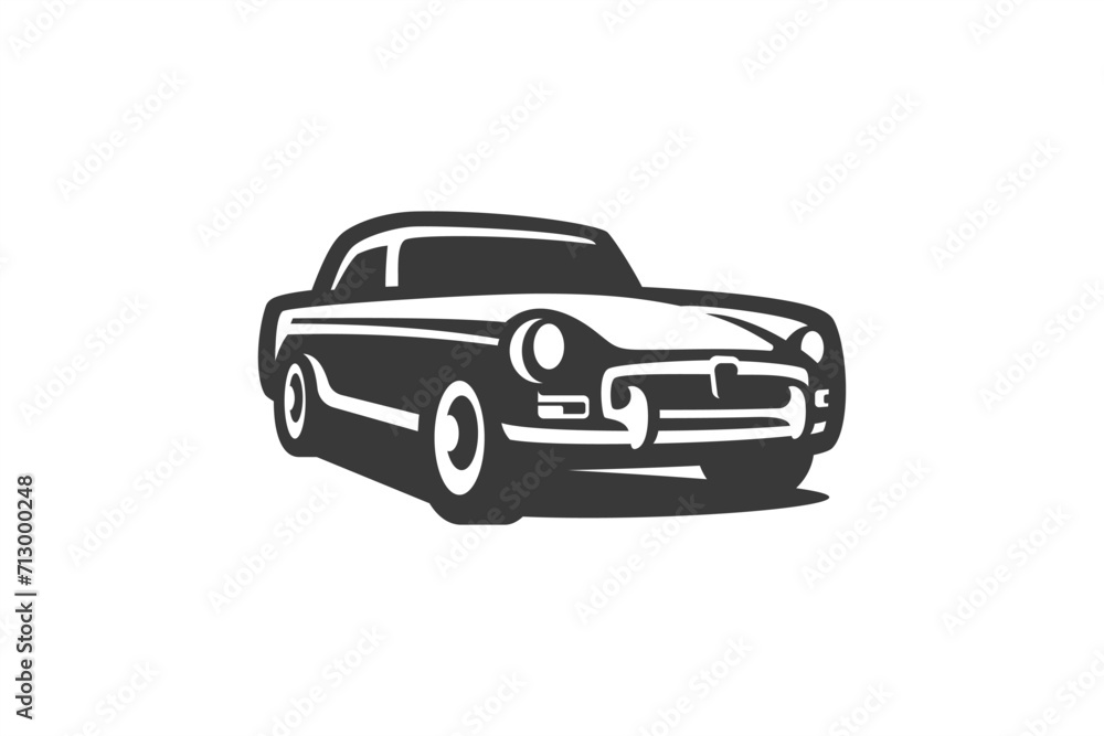 classic car retro vintage vector