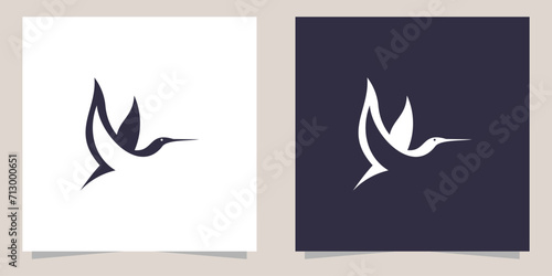 stork logo design template