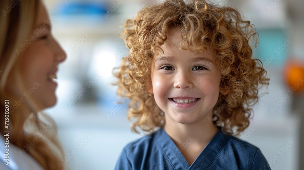 Cute patient child in hospital Cute patient child in hospital