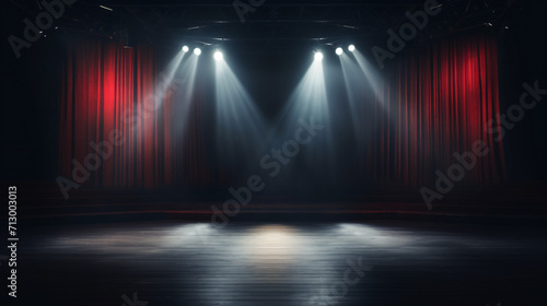 Artistic performances stage light background