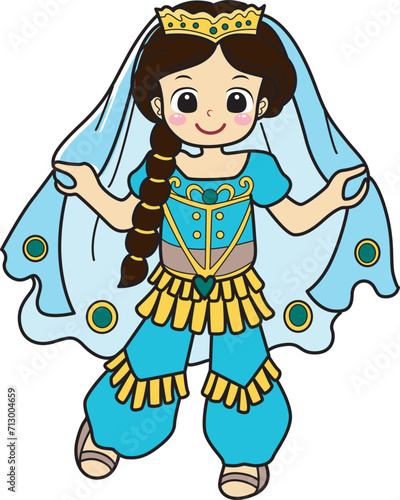 Costume for kids, suitable for holiday, sticker, event, carnival, etc.