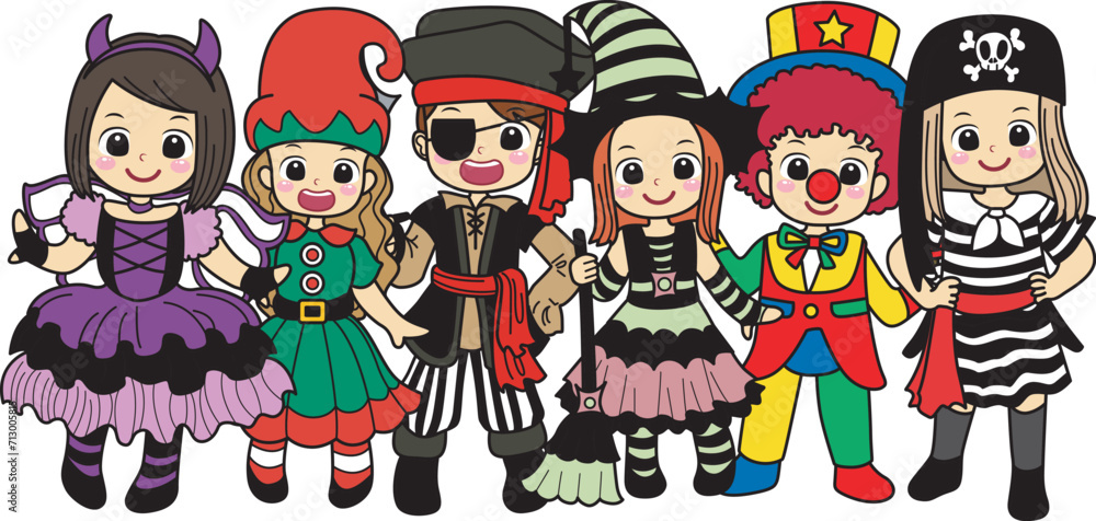 Costume for kids, suitable for holiday, sticker, event, carnival, etc.