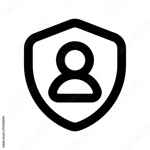 personal security line icon