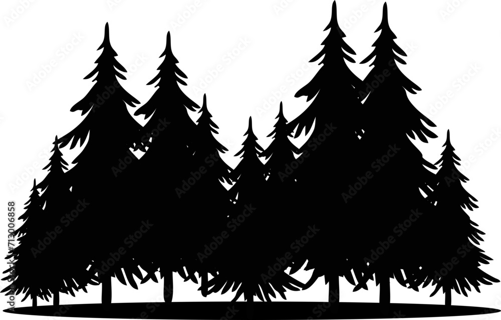 Pine Tree Silhouette