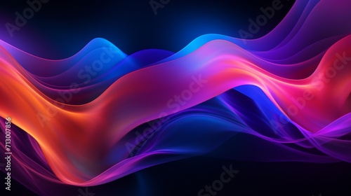 Vibrant dark neon colors abstract background - moody illumination for modern design projects 