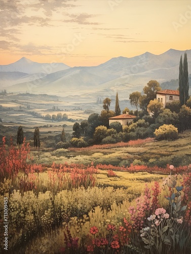 Ageless Portraits: Vintage Tuscany, Italian Countryside Wall Art