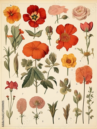 Antique Plant Illustrations  Classic Flora Designs and Cottage Art