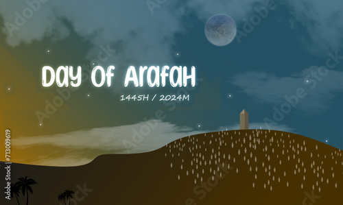 Praying on the 9th of dhulhijjah at Arafah is called wukuf at Arafah