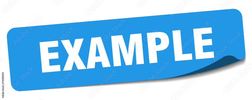 example sticker. example label example sticker. example label