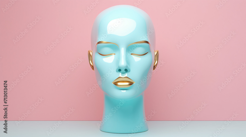 Female mannequin head