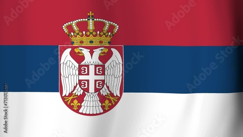 セルビアの国旗 photo