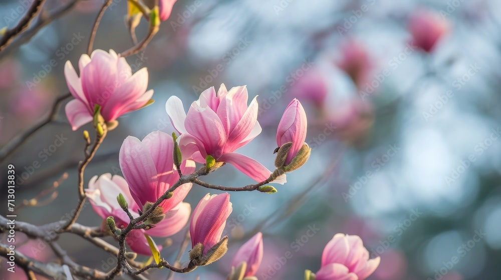 Magnolia blossoms indicate the arrival of spring
