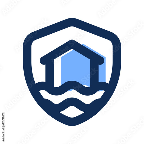 flood Filled line icon