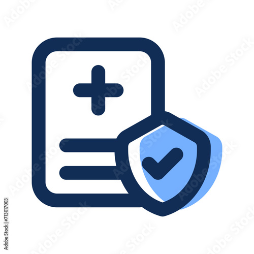 health insurance Filled line icon