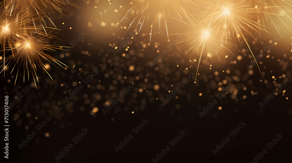 Naklejka premium Fireworks background for celebration, holiday celebration concept