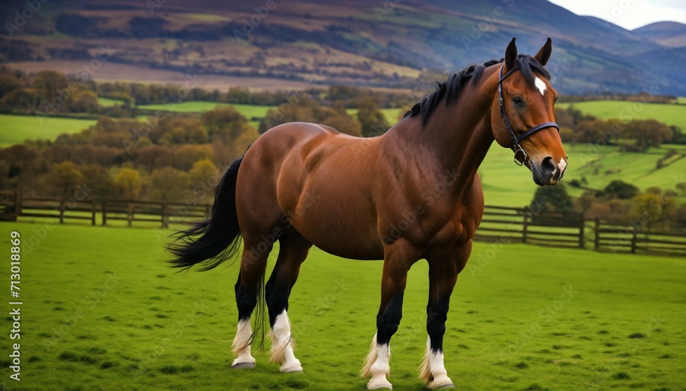 horse in the meadow horse in the meadow