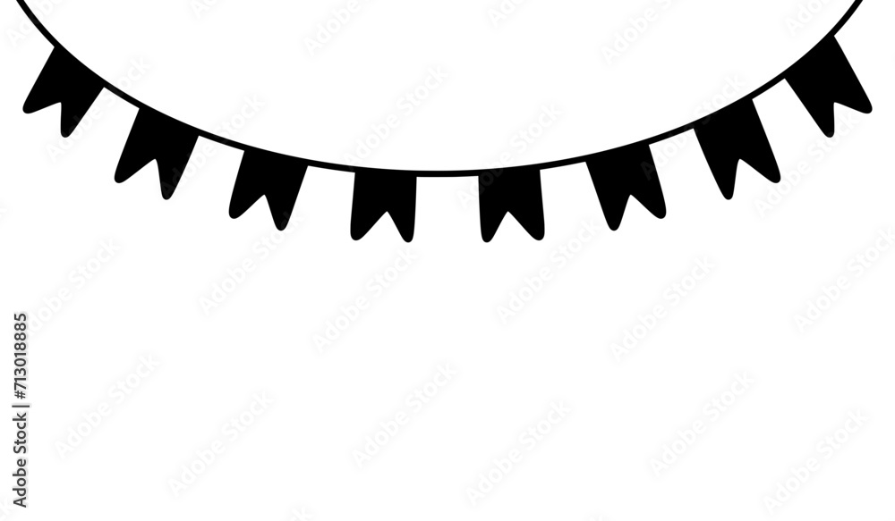 flag bunting carnival garland birthday element new year baby shower party decoration banner frame colorful pennant flag bunting carnival garland birthday element new year baby shower party decoration banner frame colorful pennant