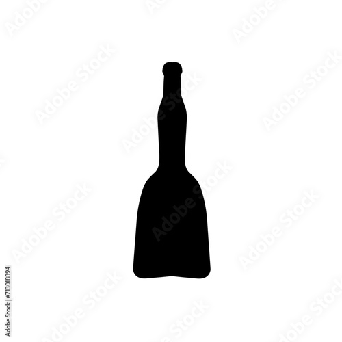 Craft beer bottles silhouette