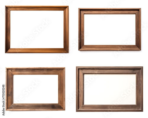 set of wooden frames