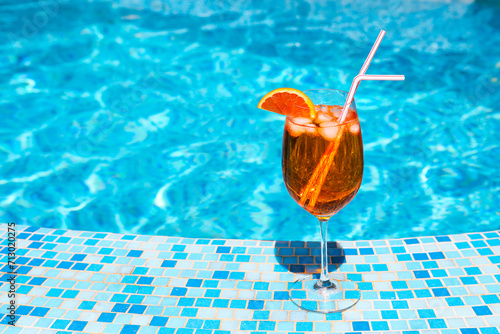 Wallpaper Mural Glass of alcohol cocktail near the pool Torontodigital.ca