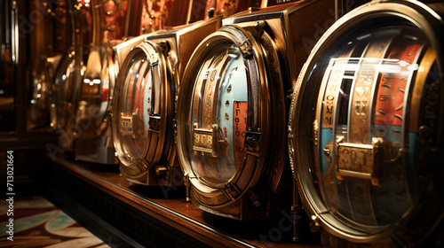 Slot machines of the casino