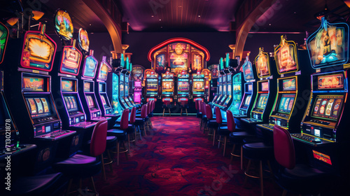Slot machines of the casino
