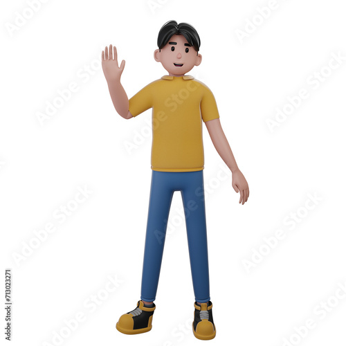 3D character cute young man Illustration © plekenyikboy