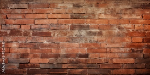 Grunge background with red brick wall texture.