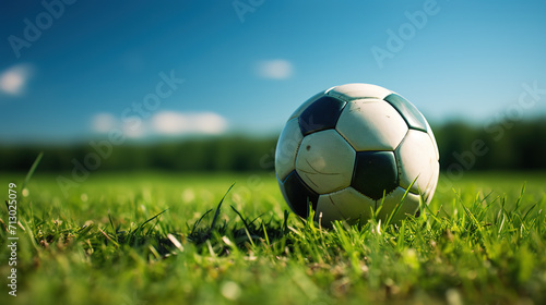 soccer ball on grass   © Ilya