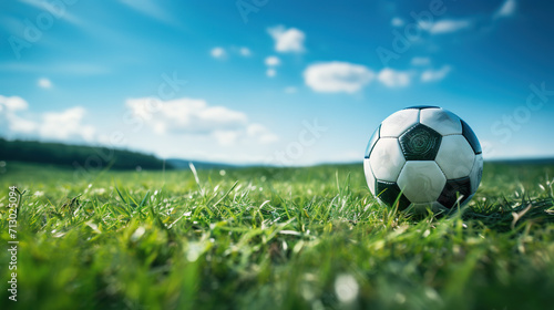 soccer ball on grass   © Ilya