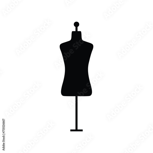 female  mannequin icon vector. Manikin icon