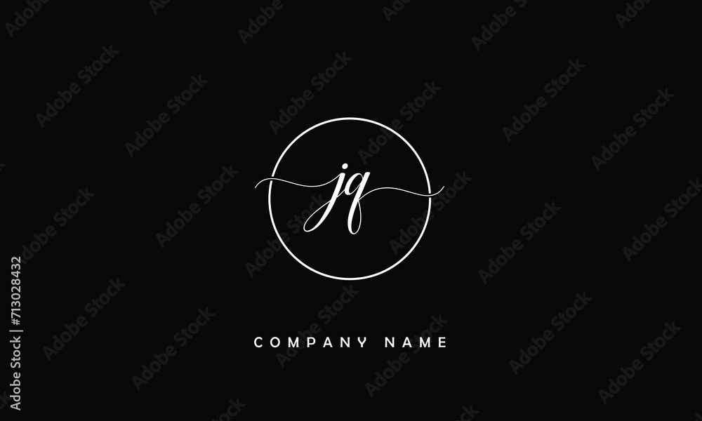 JQ, QJ, J, Q Abstract Letters Logo Monogram JQ, QJ, J, Q Abstract Letters Logo Monogram