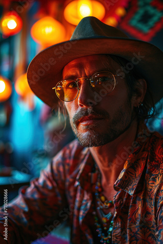 portrait of a cowboy in a hat