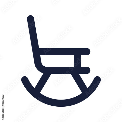 pension flat line icon