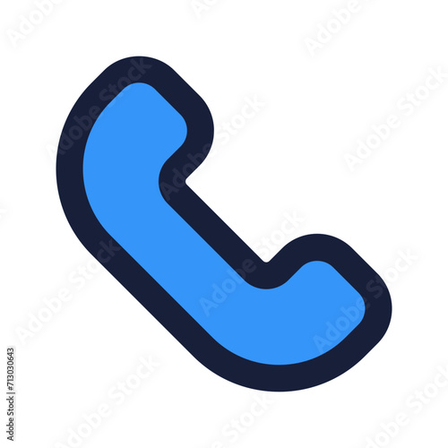 helpline flat line icon