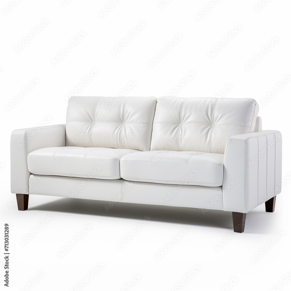 Obraz premium Nice small white couch image Generative AI