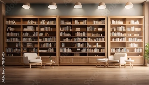 Library Inspired Background, Ideal for Product Showcase