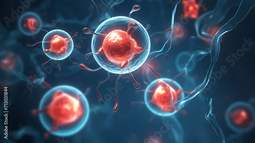 Human cell or embryonic stem cell medicine, human cell biology DNA molecular structure