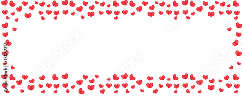 Wallpaper Mural heart confetti of red falling hearts on a white background	
 Torontodigital.ca