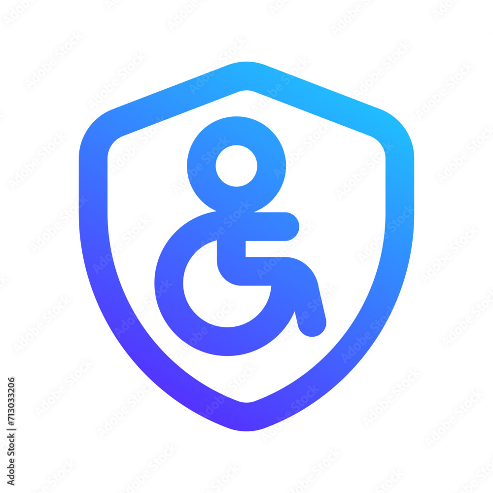disability insurance gradient icon disability insurance gradient icon