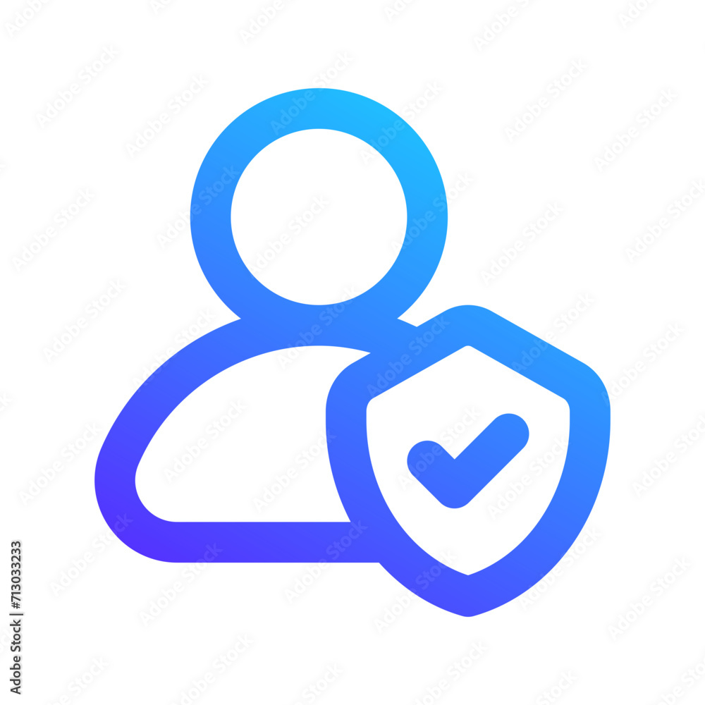 insurance agent gradient icon insurance agent gradient icon
