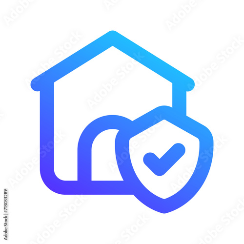 home insurance gradient icon