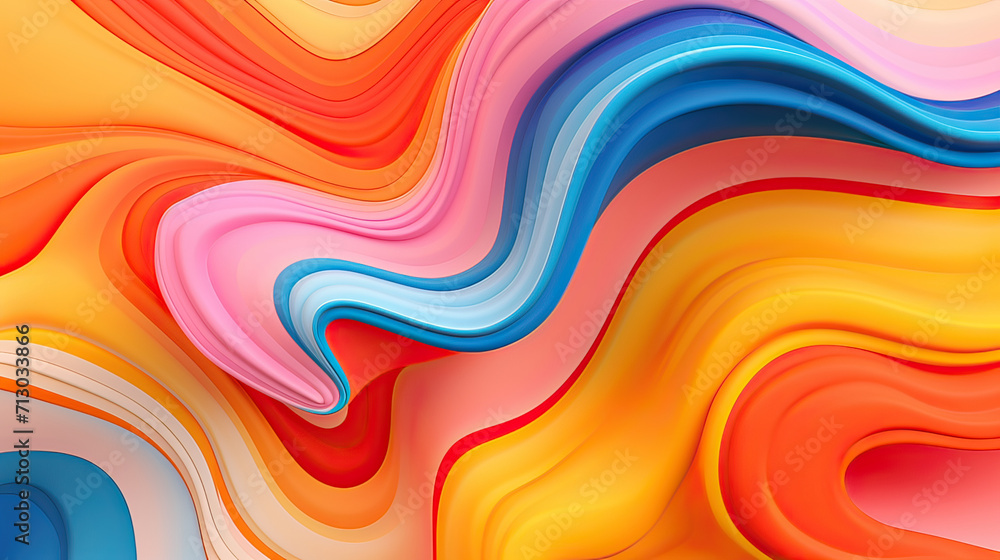 Art of abstraction with the Melty Mashup abstract background theme, a harmonious blend of melting and merging shapes Ai Generative