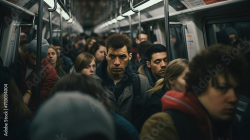 Subway Stories: Men Engaged in the Metropolitan Commute, generative ai