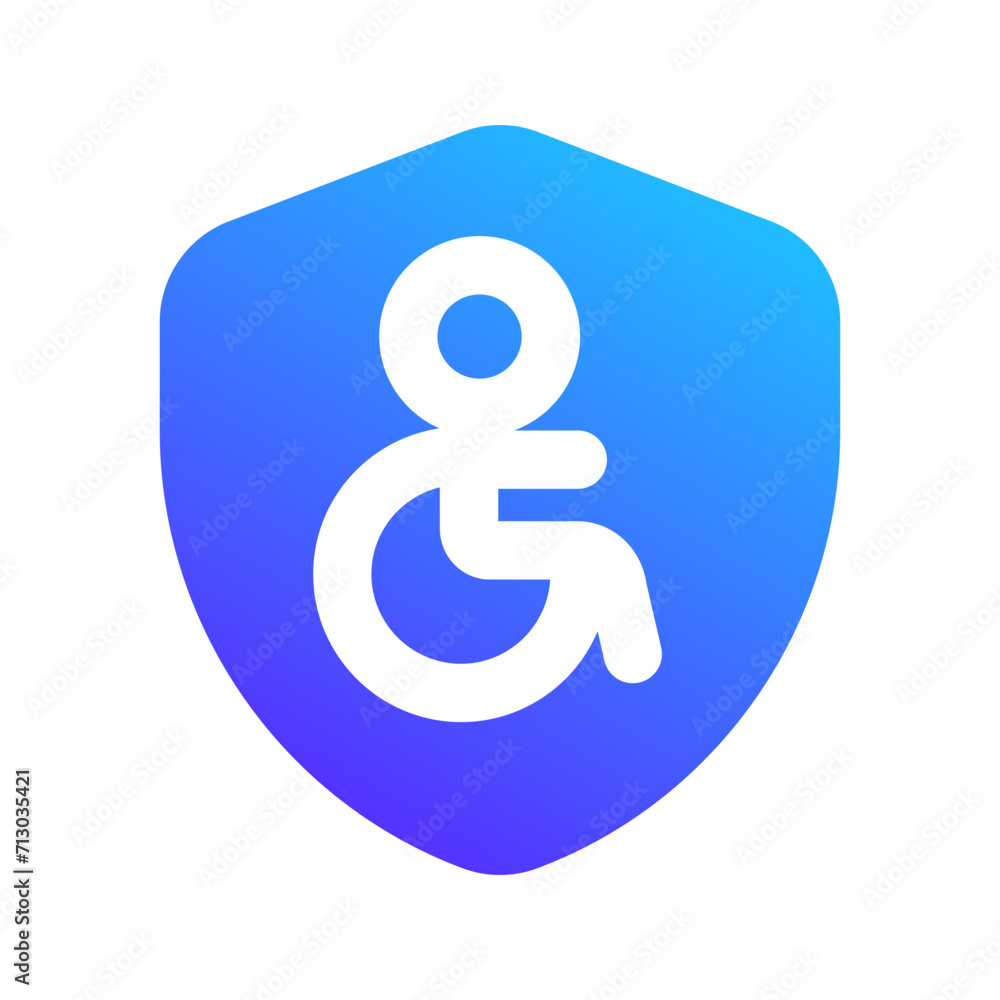 disability insurance gradient fill icon disability insurance gradient fill icon