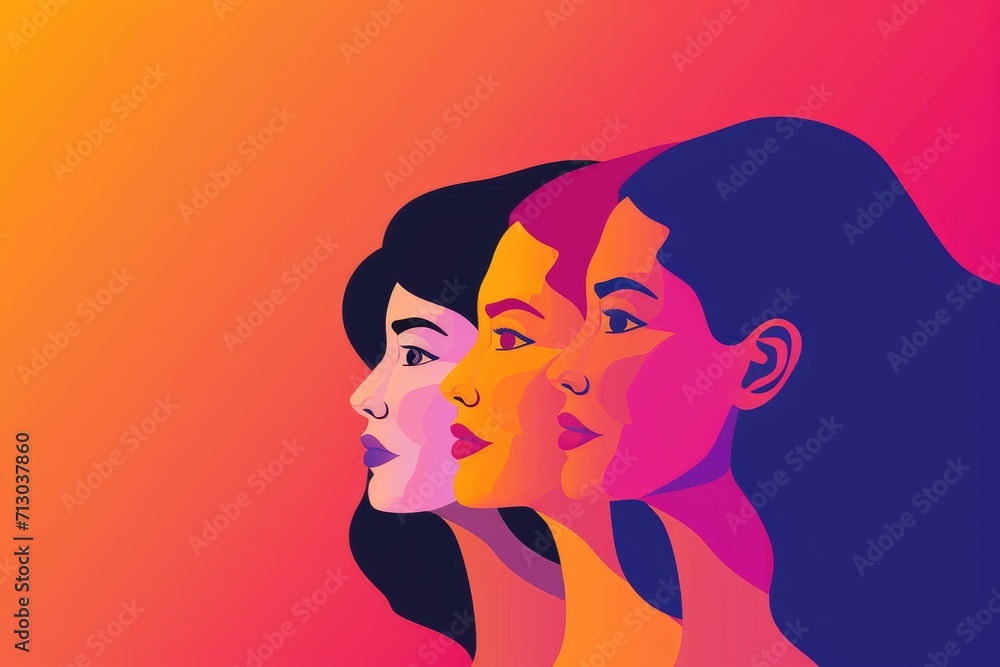 international women's day. Women's history month celebration background .generative ai international women's day. Women's history month celebration background .generative ai