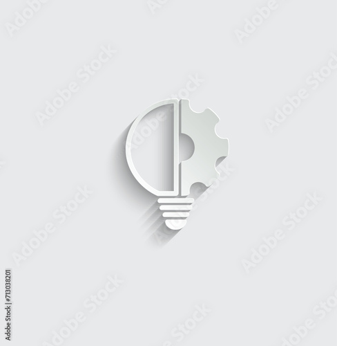 innovation icon vector Light bulb ai icon 