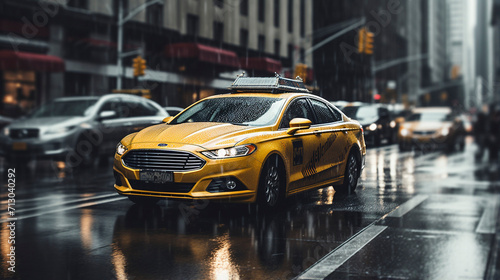 Downtown Jive: Yellow Cabs in the Rhythm of the City, Generative AI